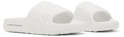 [HQ4672] Mens adidas Adilette 22 'Crystal White / Crystal White / Core Black'