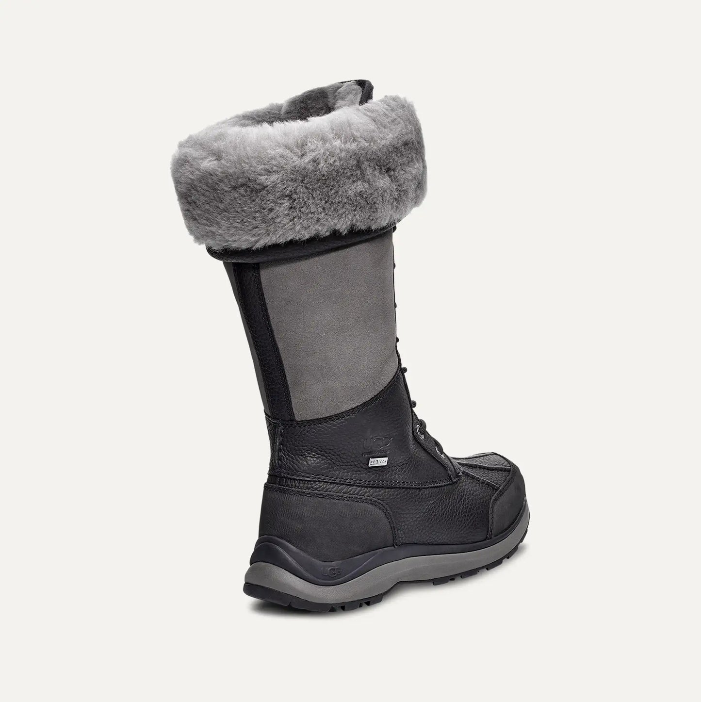 [1095142-blk] Womens Ugg Adirondack Boot Iii 'black' - Black/grey