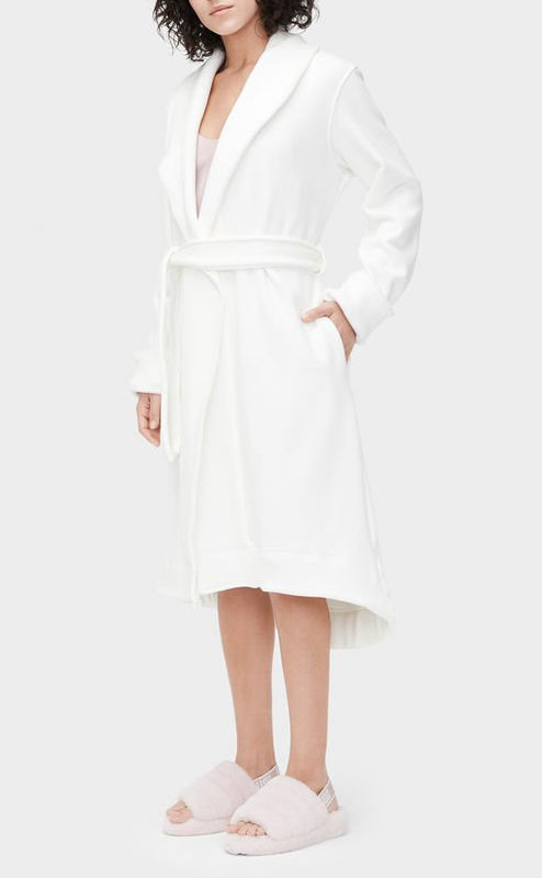 UGG Women's Duffield II Double Knit Fleece Robe Cream