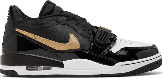 Black/Metallic Gold-White-