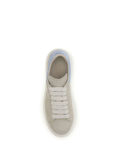 Sneakers Oversized Suede Natural/Sky Blue