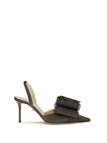 Pumps Le Cadeau Mocha Raffia
