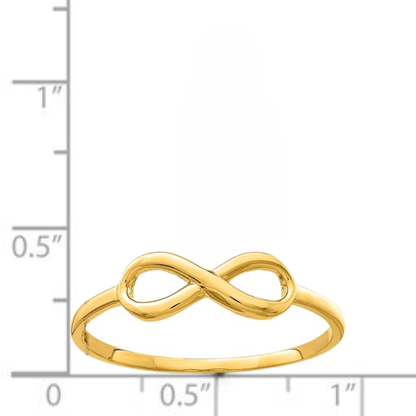 10K Yellow Gold Infinity Ring