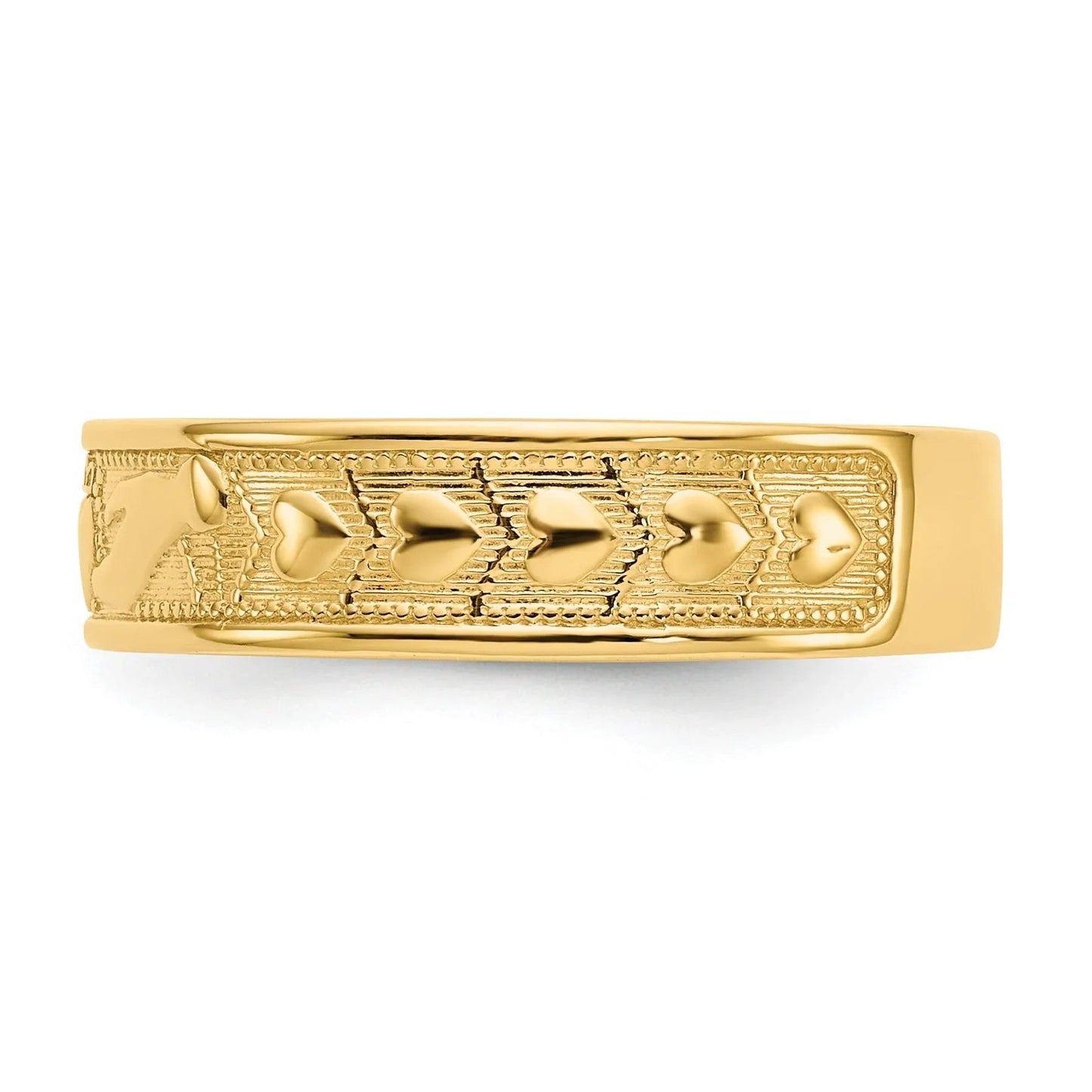 10k Gold Claddagh Band