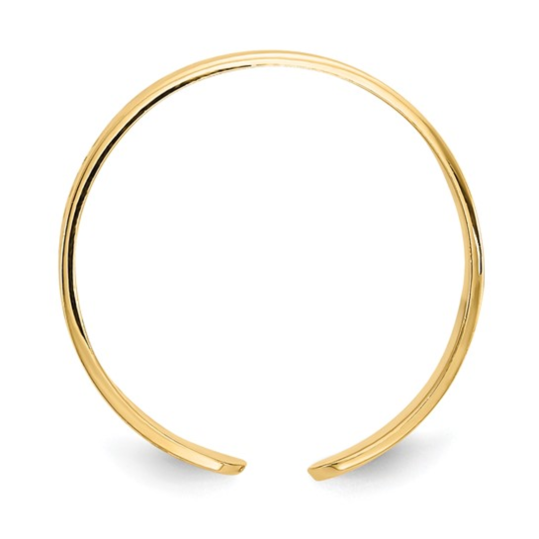 10K Yellow Gold Greek Key Toe Ring