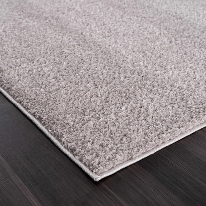Judy Solid Gray Washable Shag Rug - Clearance
