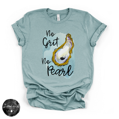 No Grit No Pearl Tee | Oyster Nautical Graphic T-Shirt