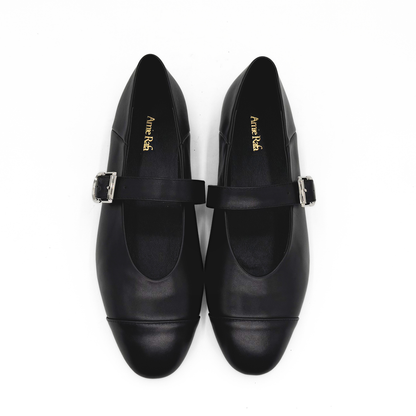 Reign Cap Toe Mary Janes - Black