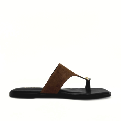 Cece Thong Sandals - Taupe Suede