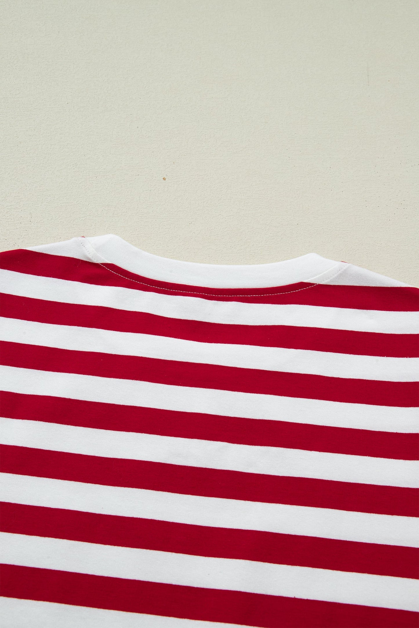 Threaded Pear June Stripe Patchwork T Shirt