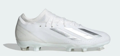 adidas Men's X Crazyfast League Fg 'White Silver Metallic' Sneakers