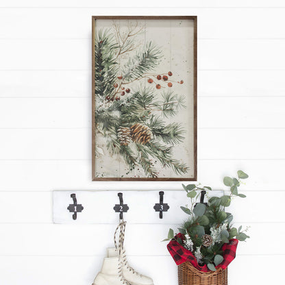 Kendrick Home Branches of Christmas By Petals Prints Design