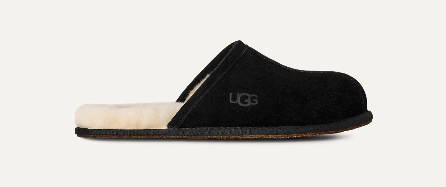 [1101111-blk] Mens Ugg Scuff Slipper 'black' - Black