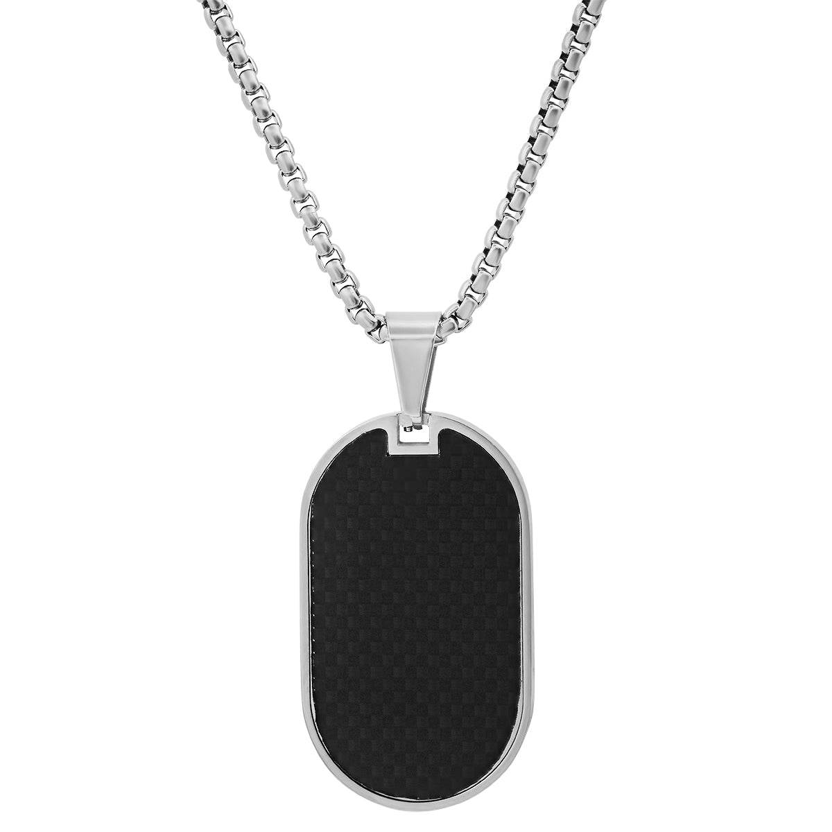 Carbon Fiber Dog Tag Pendant