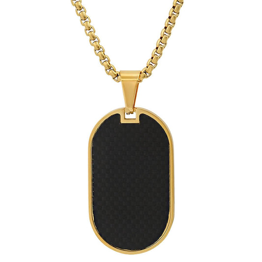 Carbon Fiber Dog Tag Pendant
