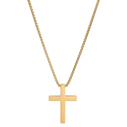 Stainless Steel Square Cross Pendant