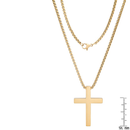 Stainless Steel Square Cross Pendant