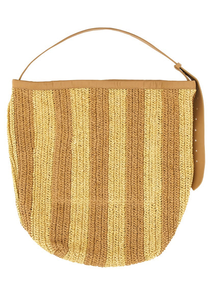 Handbag Straw Beige