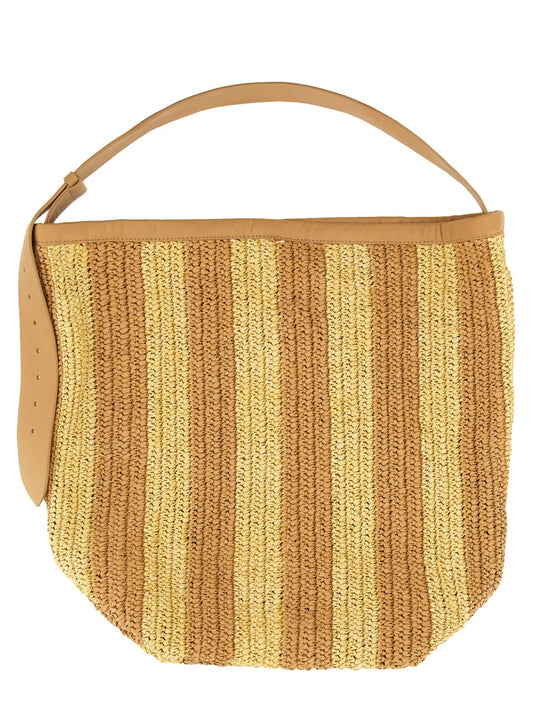 Handbag Straw Beige