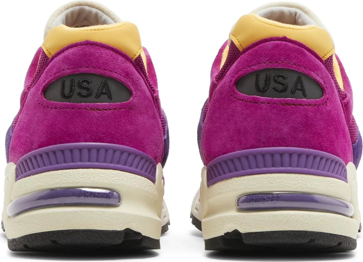 Men's New Balance 990V2 'Miusa Teddy Santis Purple Yellow'