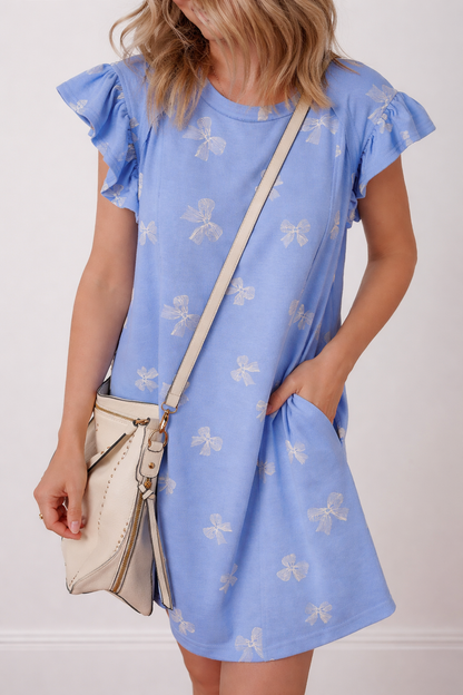 Threaded Pear Emmie Sleeve Shift Mini Dress