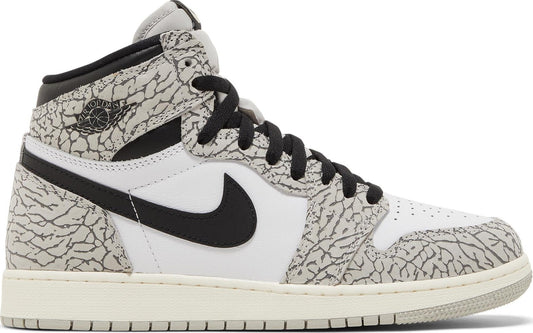Grade School Air Jordan Retro 1 High Og 'White Cement (Gs)'