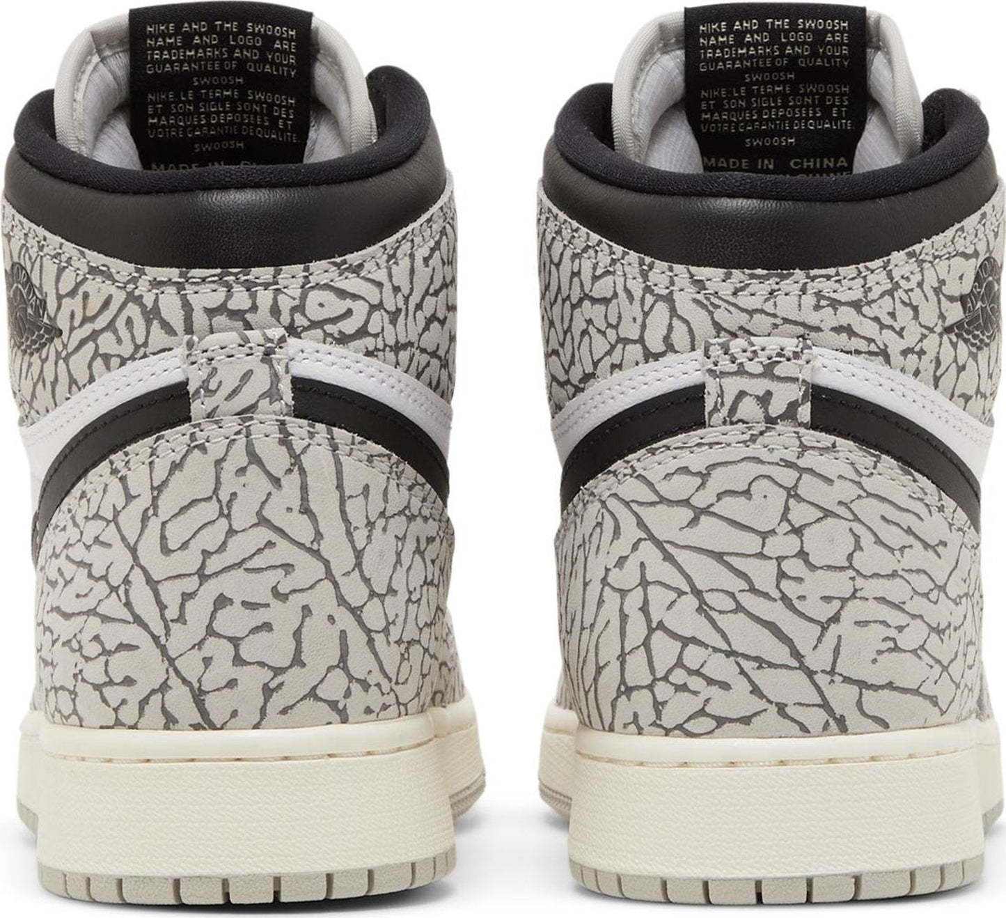 Grade School Air Jordan Retro 1 High Og 'White Cement (Gs)'