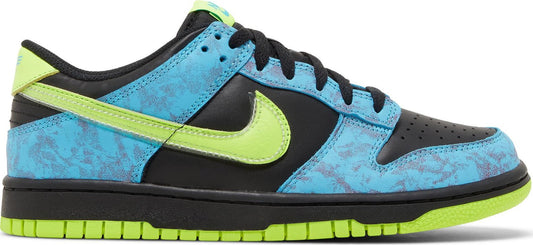 Nike Youth Dunk Low Se 'Acid Wash Baltic Blue Volt' Gs Sneakers