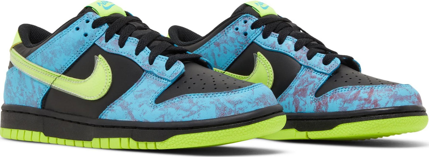 Nike Youth Dunk Low Se 'Acid Wash Baltic Blue Volt' Gs Sneakers