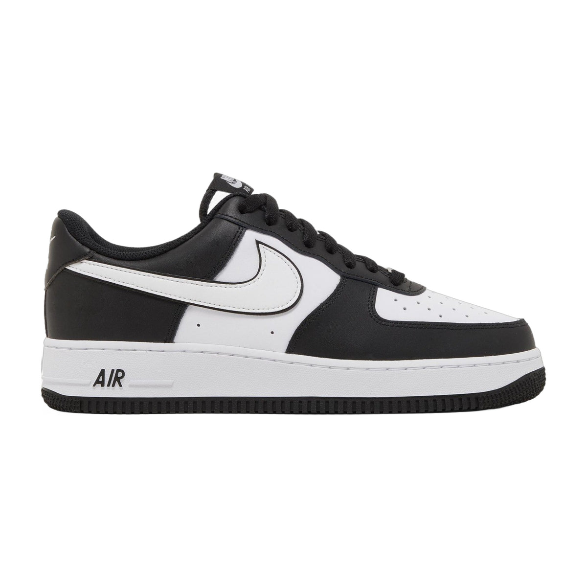 Nike Men's Air Force 1 Low '07 'White Swoosh Panda' Sneakers