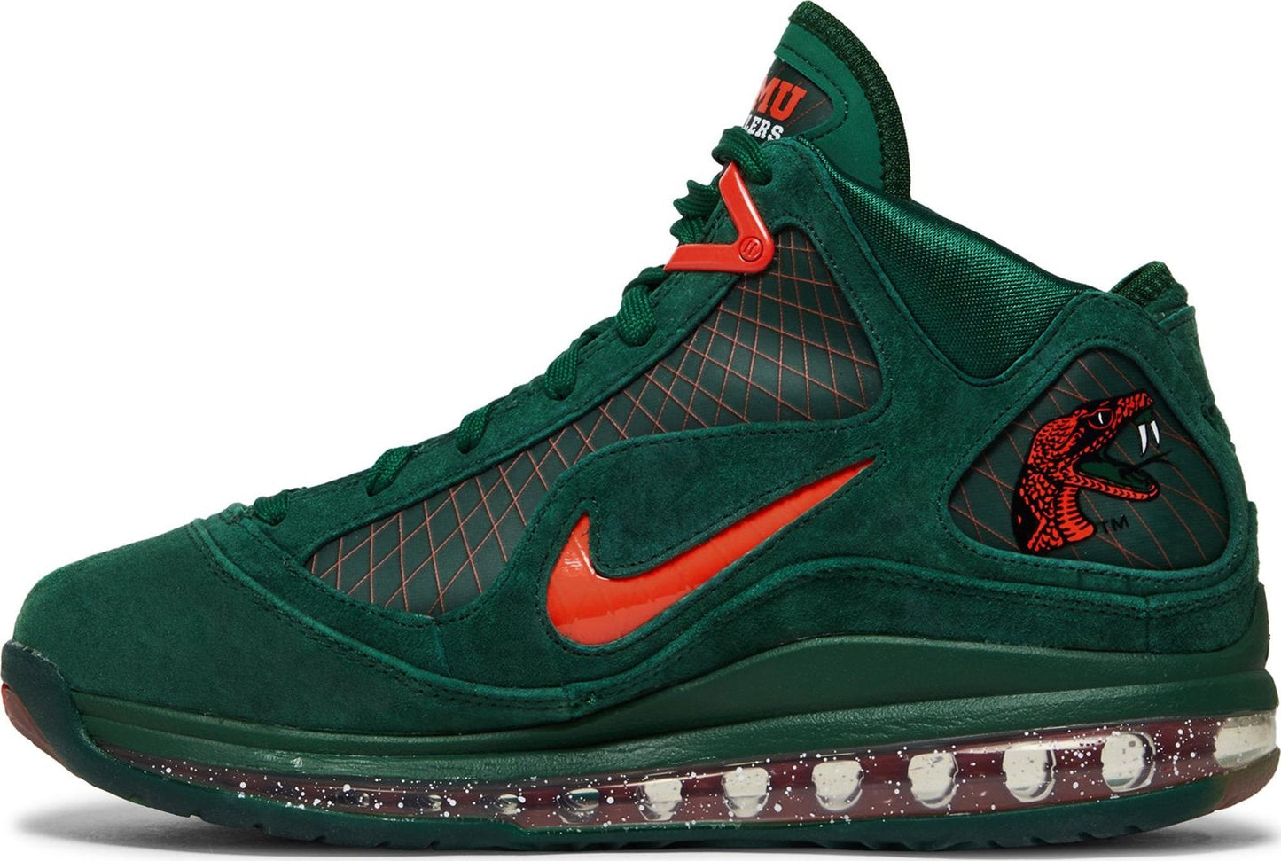 Nike Men's Lebron 7 'Florida A&M University Gorge Green' Sneakers