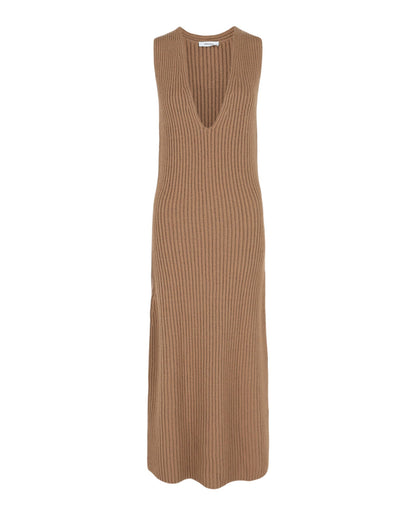 Ferragamo Sleeveless Ribbed Knit Dress
