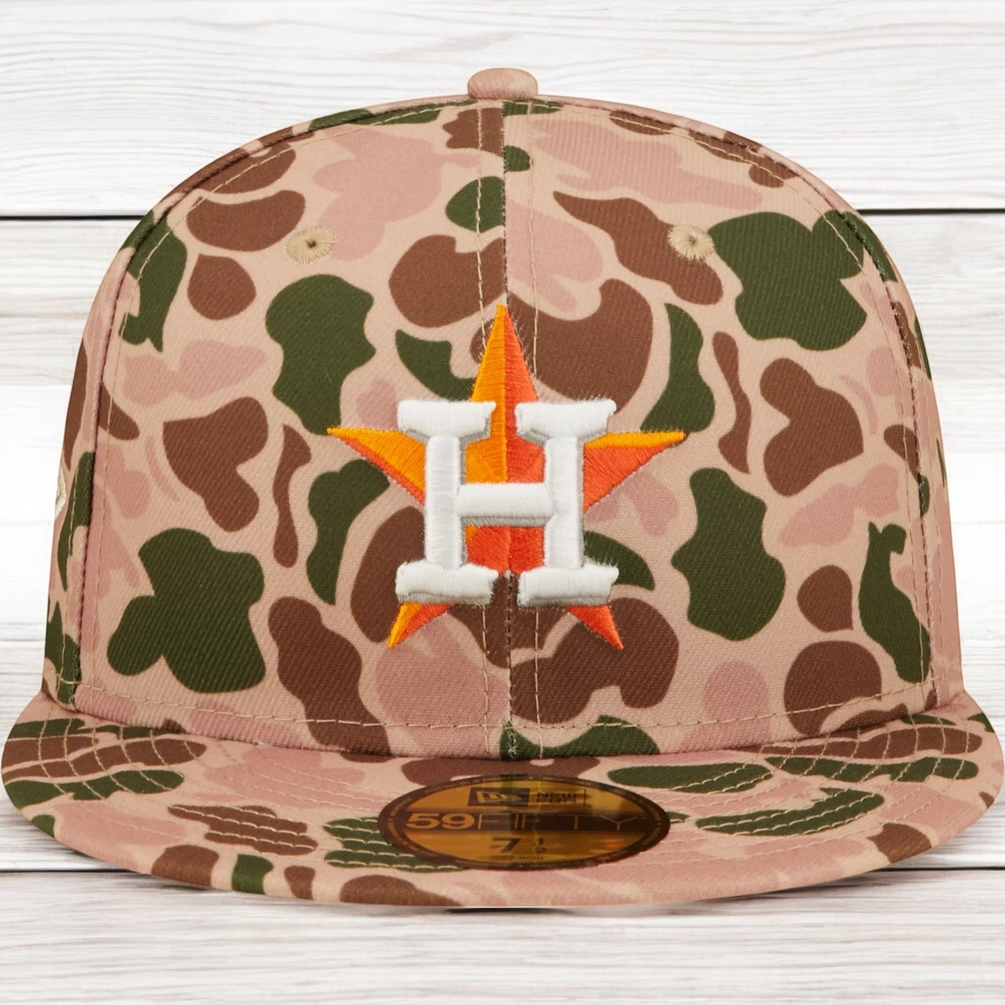 New Era Men's MLB Houston Astros 5950 Duck Camo Fitted Hats