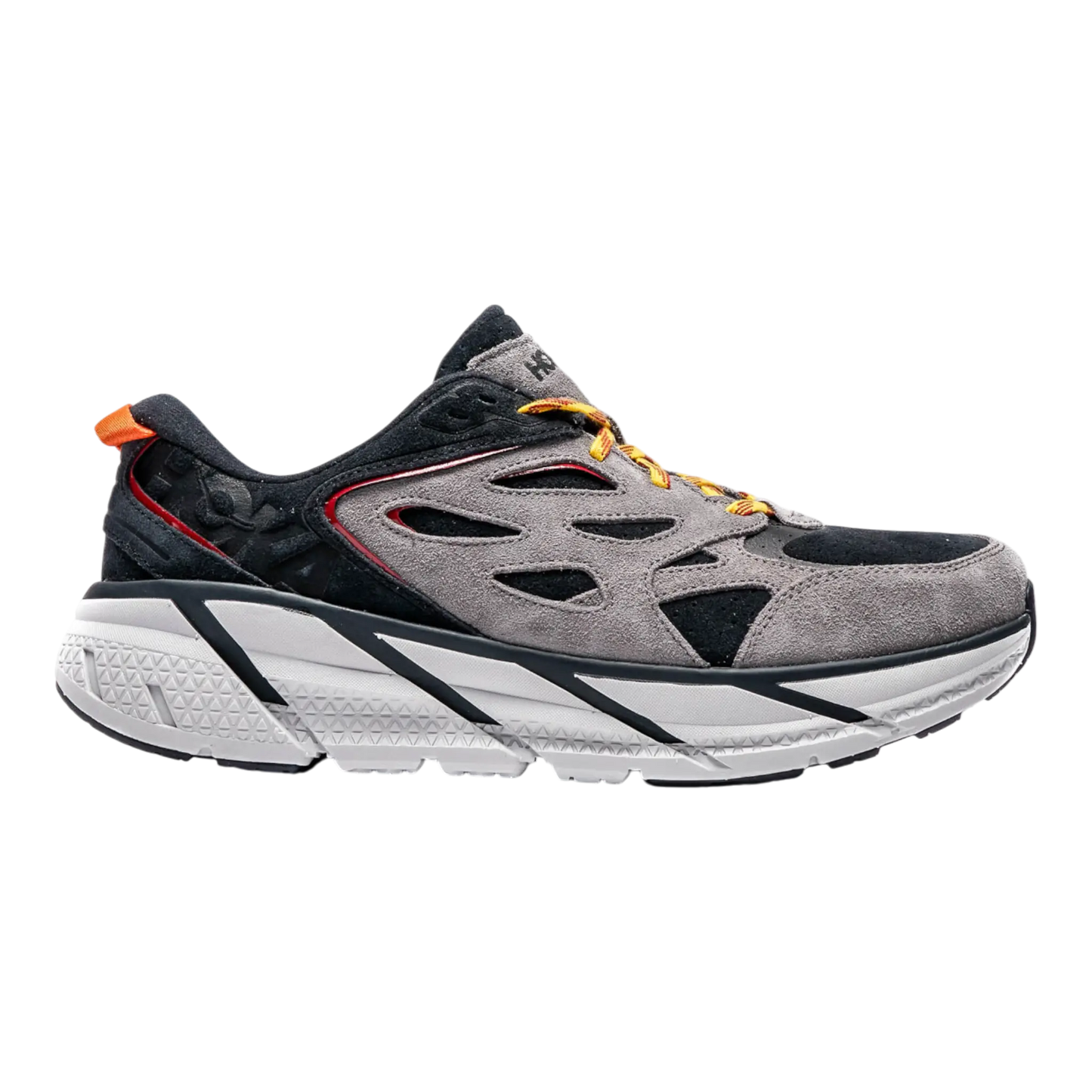 HOKA Clifton L Suede Men’s Shoes Black/Lunar Rock