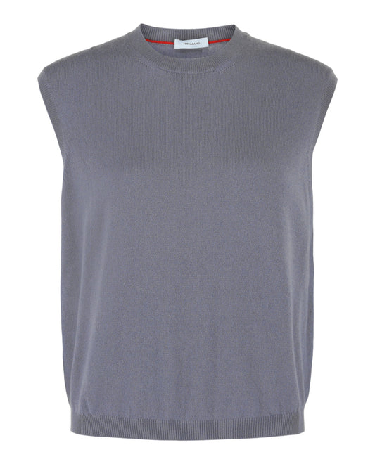 Ferragamo Ribbed Cashmere Knit Vest