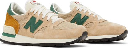 New Balance Men's 990V1 'Miusa Tan Green' Sneakers