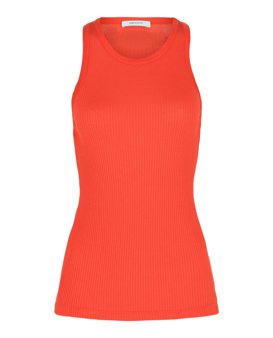 Ferragamo Ribbed Tank Top