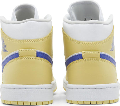 Air Jordan Women's Retro 1 Mid 'Lemon Wash Lapis' Sneakers
