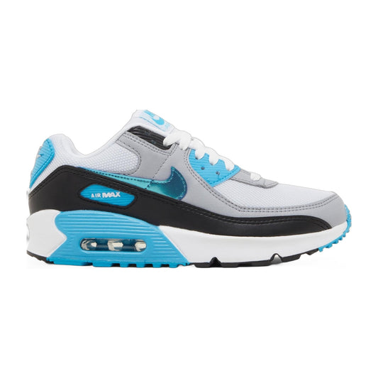Nike Grade School Air Max 90 Gs 'Blue Lightning Metallic' Sneakers