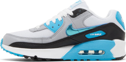 Nike Grade School Air Max 90 Gs 'Blue Lightning Metallic' Sneakers