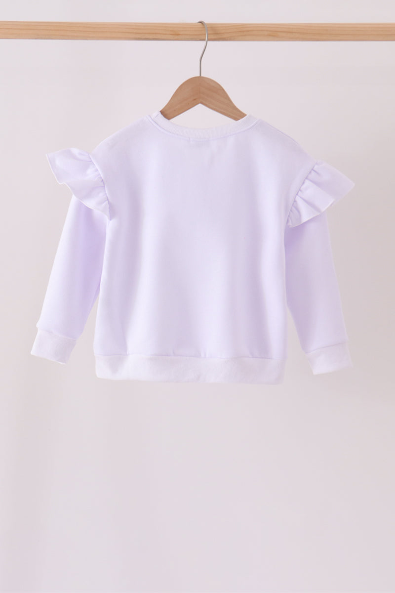 White Bow Sequin Mom & Me Sweatshirt