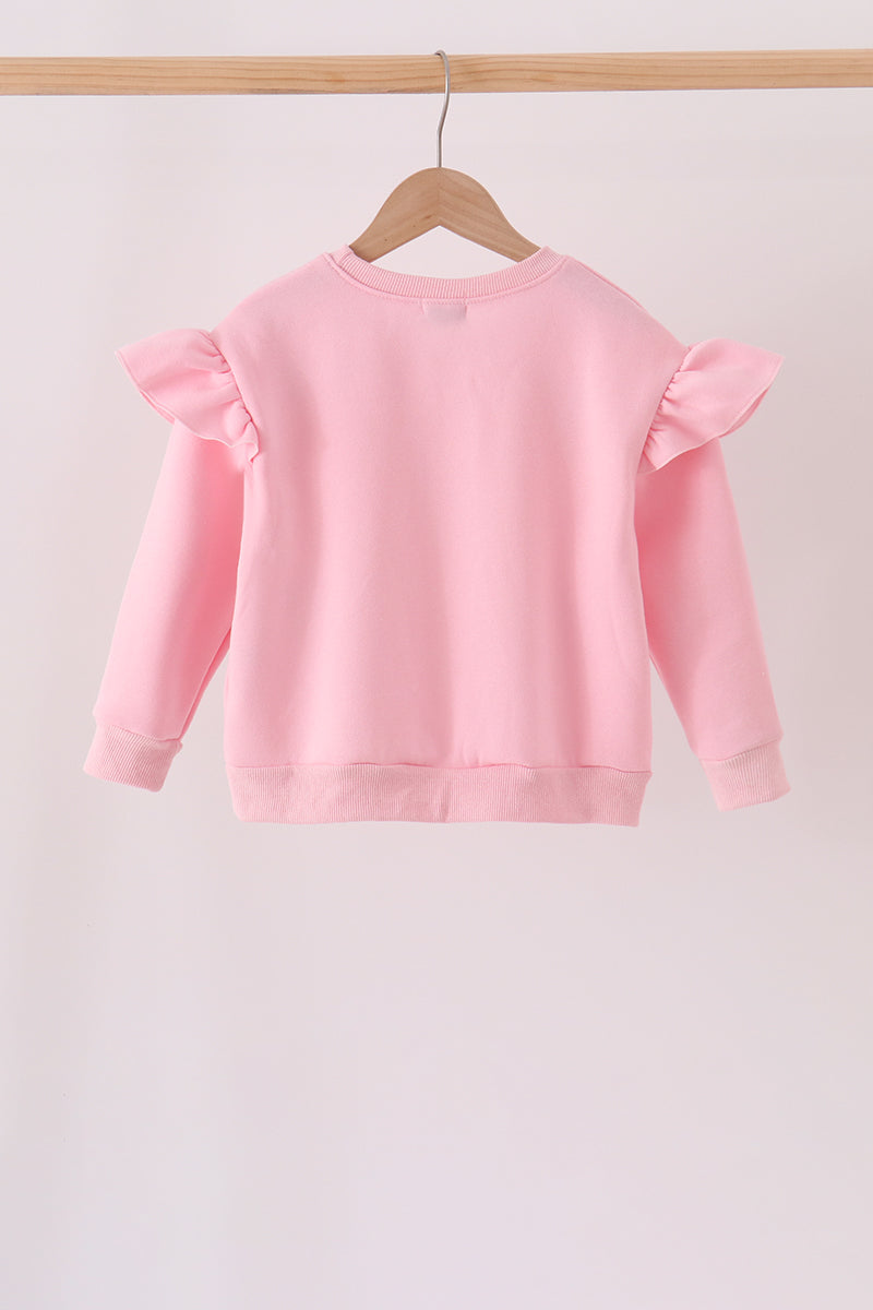 Pink Bow Sequin Mom & Me Sweatshirt