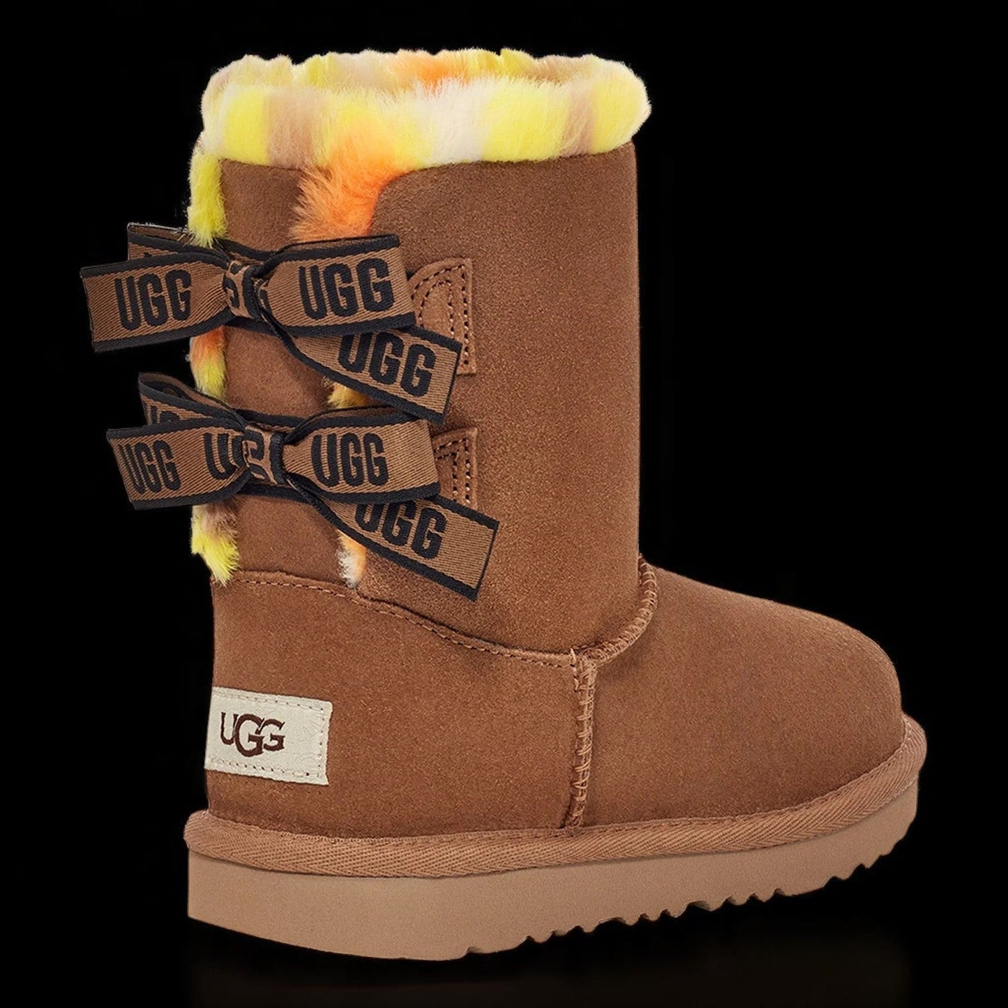 UGG Kids Bailey Bow Plaid Punk Boots