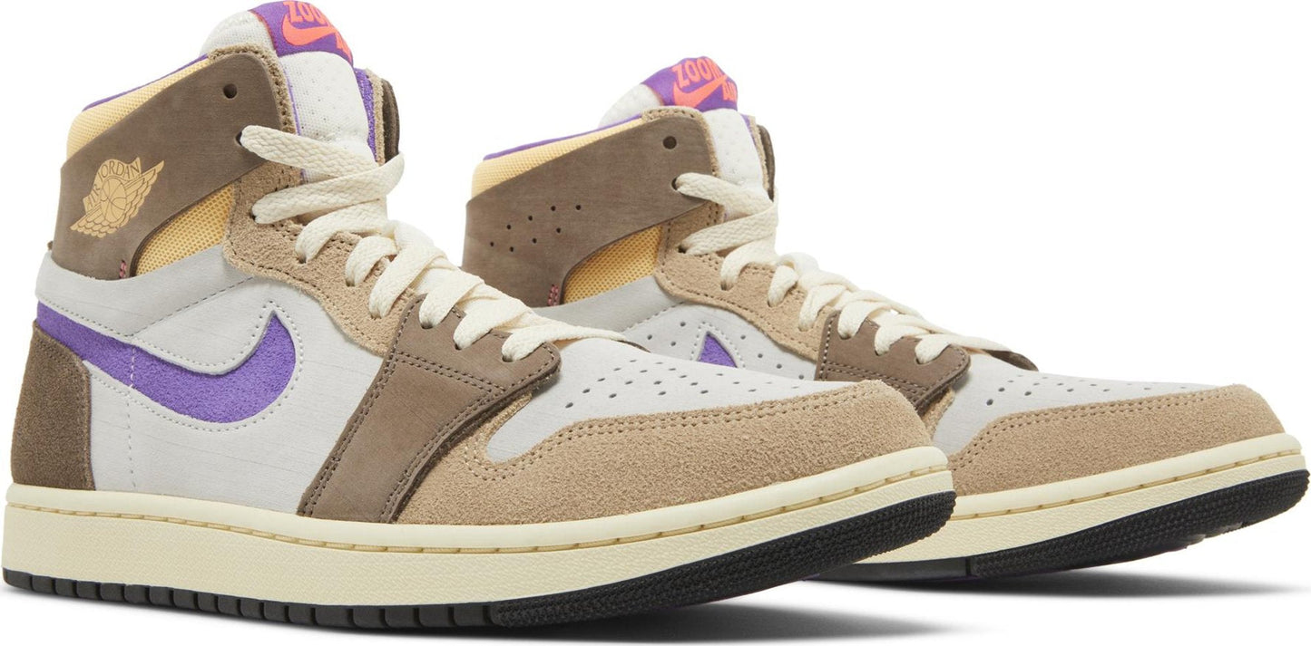 Air Jordan Men's Retro 1 High Zoom Air Cmft 2 'Palomino Wild Berry' Sneakers