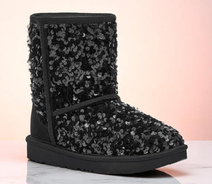 UGG Kids Classic Short Chunky Sequin Boot Boots