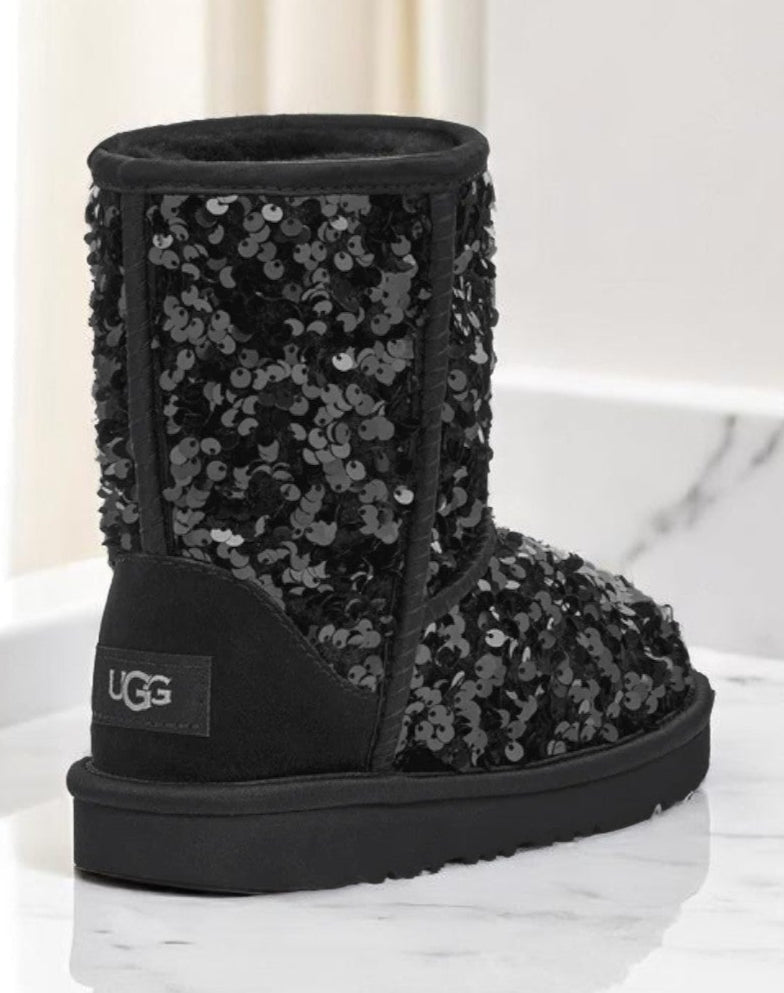 UGG Kids Classic Short Chunky Sequin Boot Boots