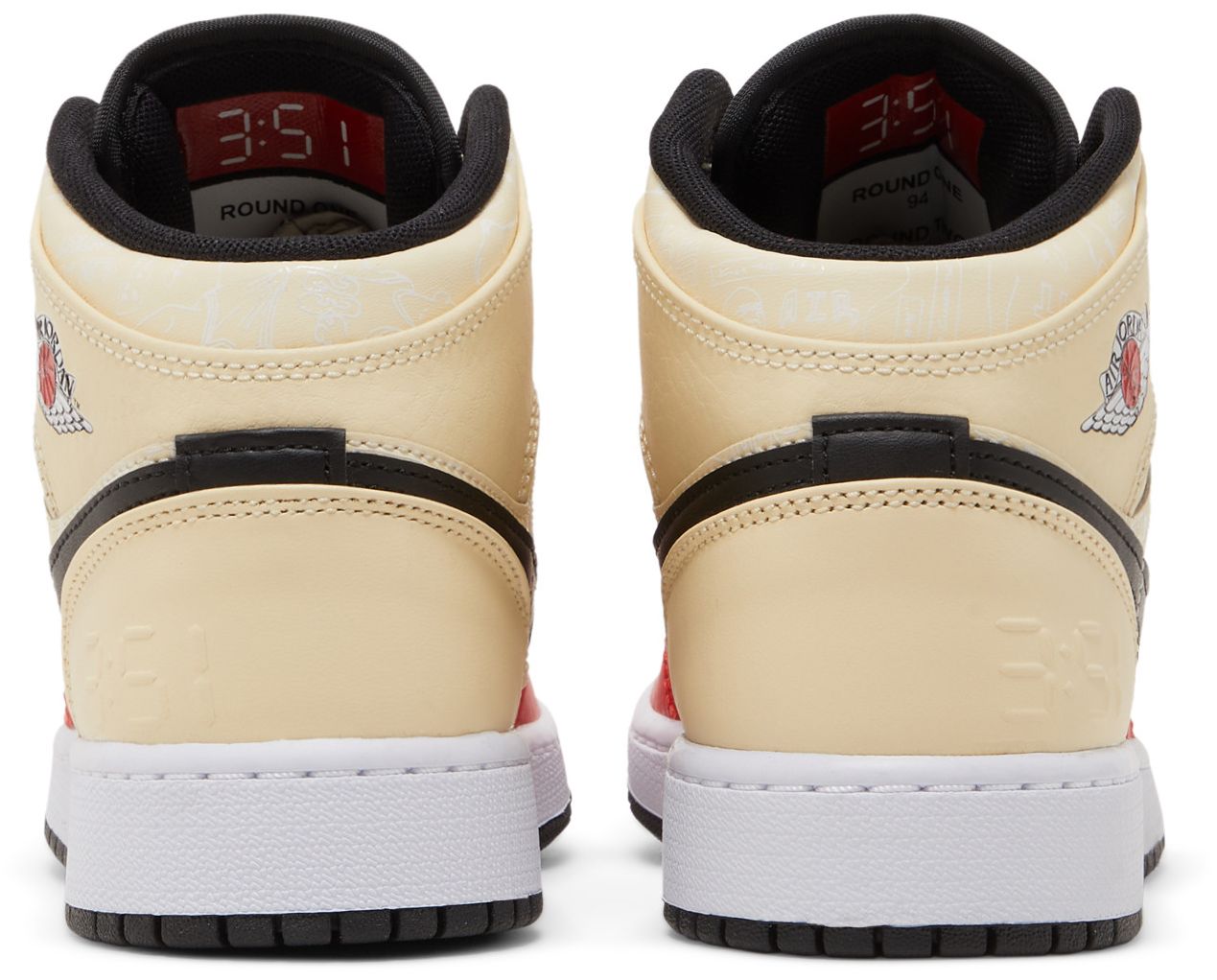 Grade School Air Jordan Retro 1 Mid Ss '88 Dunk Contest (Gs)' - DV7012-100