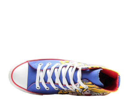 Converse Chuck Taylor All Star Pop Art Print Hi Sneakers — Royal/Yellow