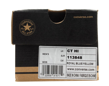 Converse Chuck Taylor All Star Pop Art Print Hi Sneakers — Royal/Yellow