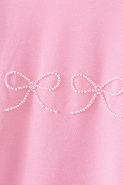 Pink Bow Pearl Mom & Me Sweatshirt